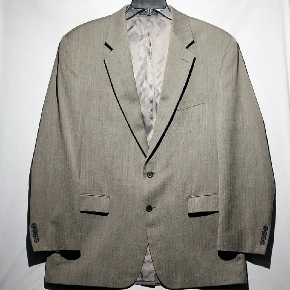 Lauren Ralph Lauren 100% wool Herringbone blazer mens size‎ 44L